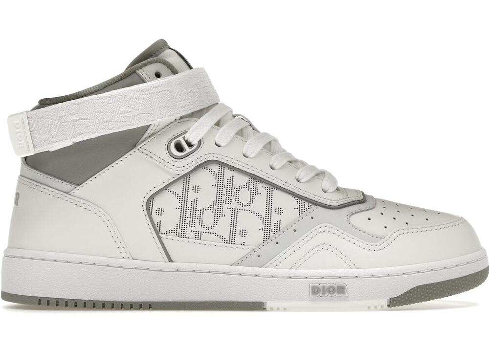 DIOR B27 High Top Dior Oblique Galaxy Sneakers White Gray Sz 44 / 11 $1300